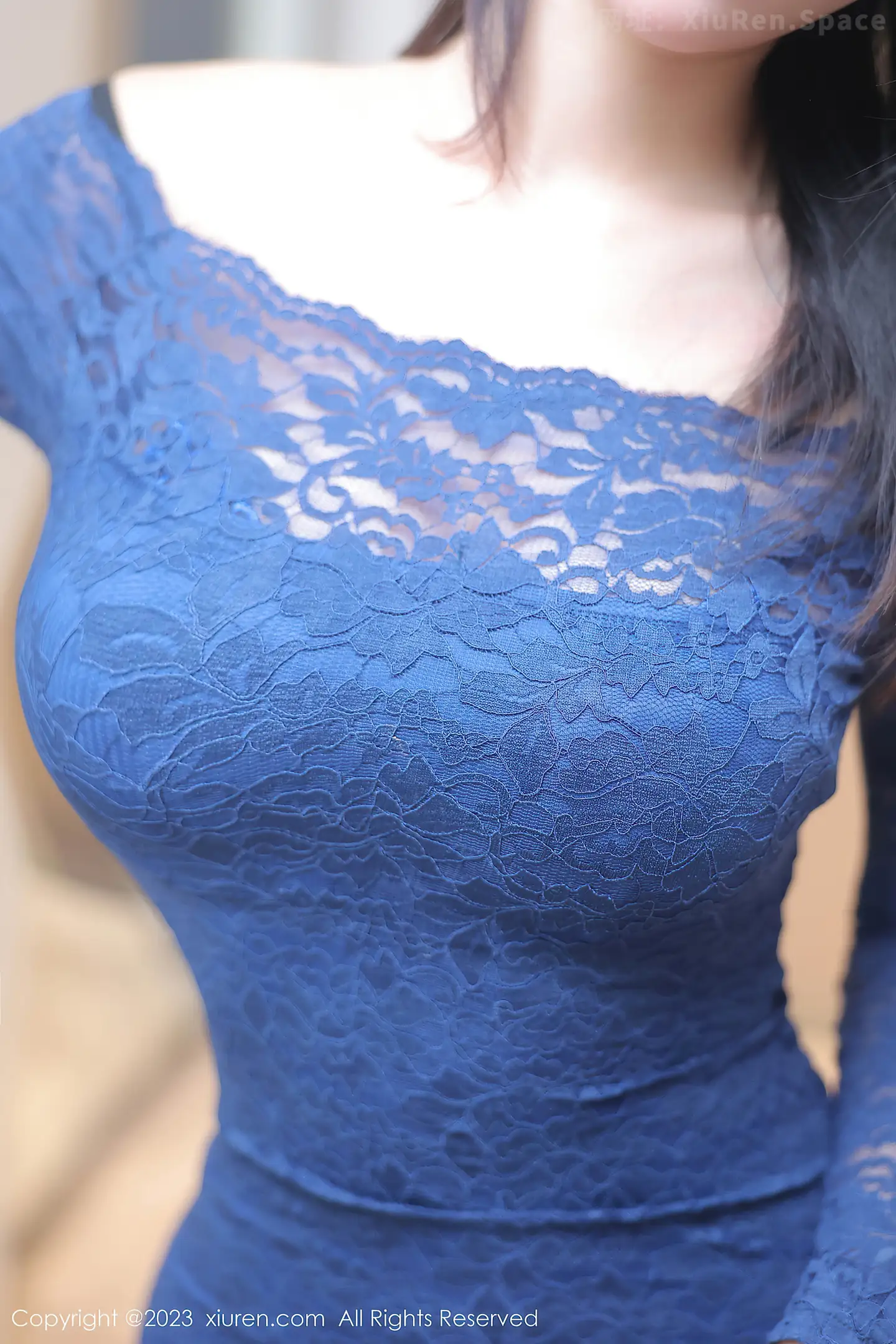 图片[6]-[XiuRen秀人网]VOL.7652 模特夏沫沫tifa蓝色连衣短裙露蓝黑蕾丝内衣配黑丝吊袜诱惑写真81P-秀人网官方网站